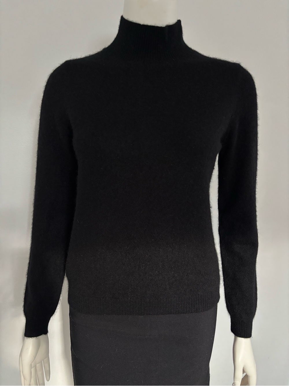Magaschoni Black Cowlneck 100% Cashmere Sweater